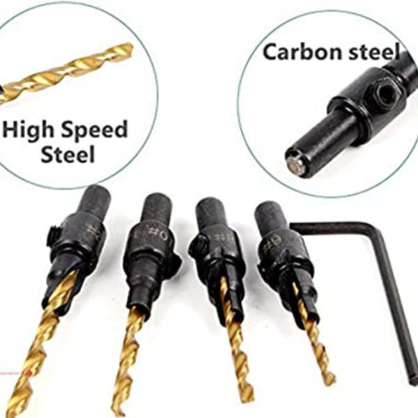 Alat za bušenje i upuštanje glava šrafova - 6komada