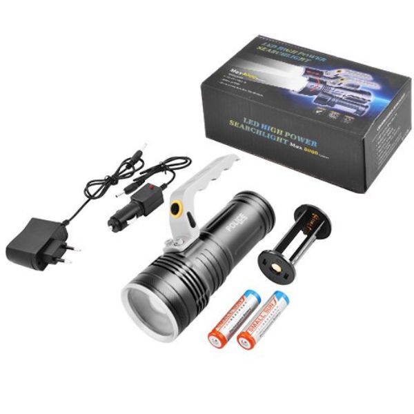 LED zum, punjiva, vodootporna ručna lampa - 8000 lumena