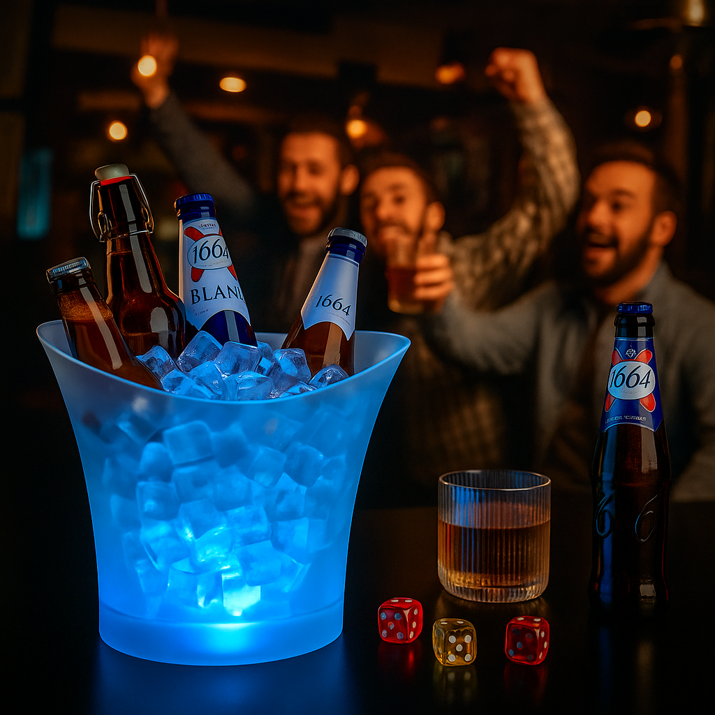 Led kibla sa svetlom i zvukom, Uređaj za hlađenje pića sa muzikom i ambijentalnim osvetljenjem