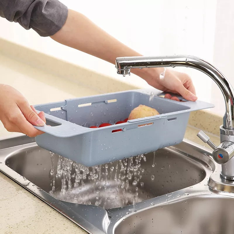 Podesiva korpa za pranje voća i povrća iznad sudopera