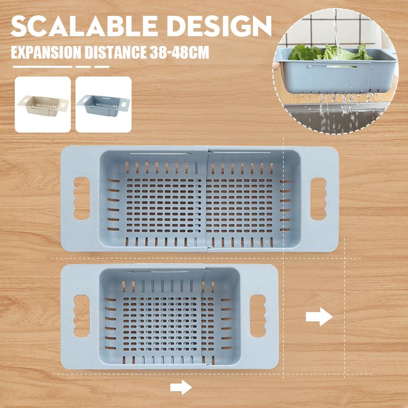 Podesiva korpa za pranje voća i povrća iznad sudopera