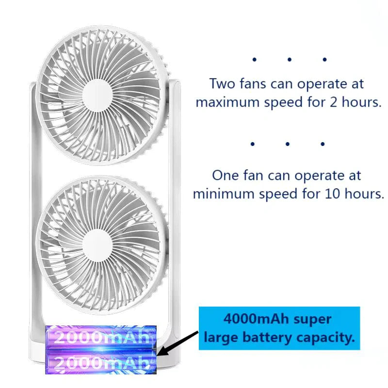 Ventilator sa dvostrukim hlađenjem, mini rashladni uređaj