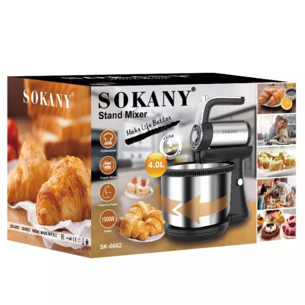 Sokani SK-6662 rotirajući mikser sa postoljem - 4,0 L