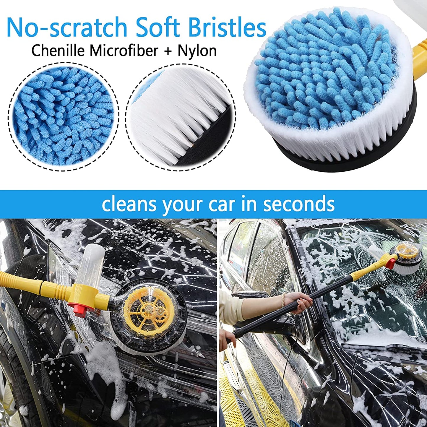 Turbo Shine - Četka za pranje auta sa dozerom za sapunicu