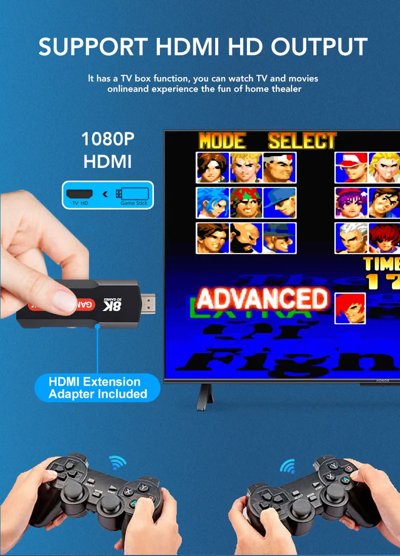 Multifunkcionalna konzola i Smart TV uređaj: Game Stick i Android TV (bez daljinskog)