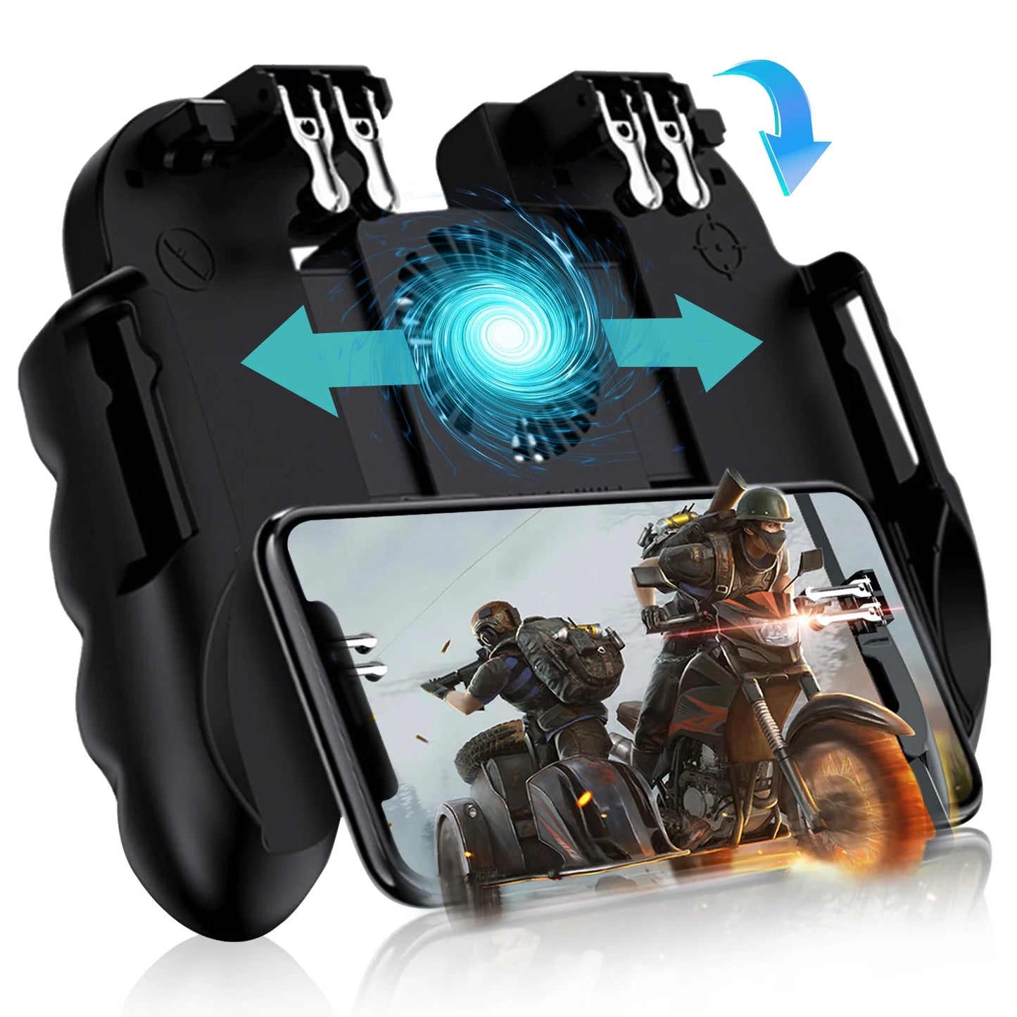 Džojstik za telefon sa 6 tastera i hlađenjem za PUBG i druge igre