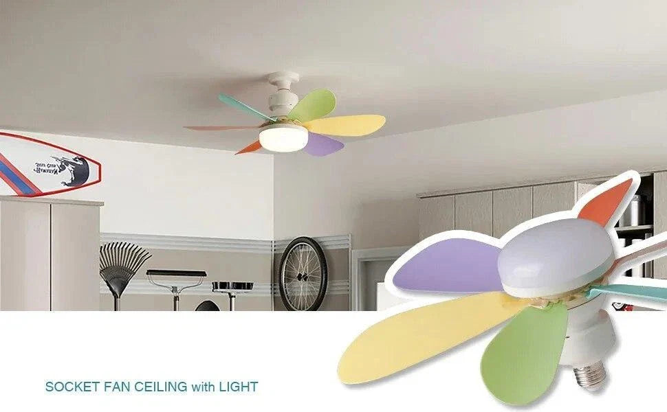 Dečiji ventilator, luster sa LED svetlom