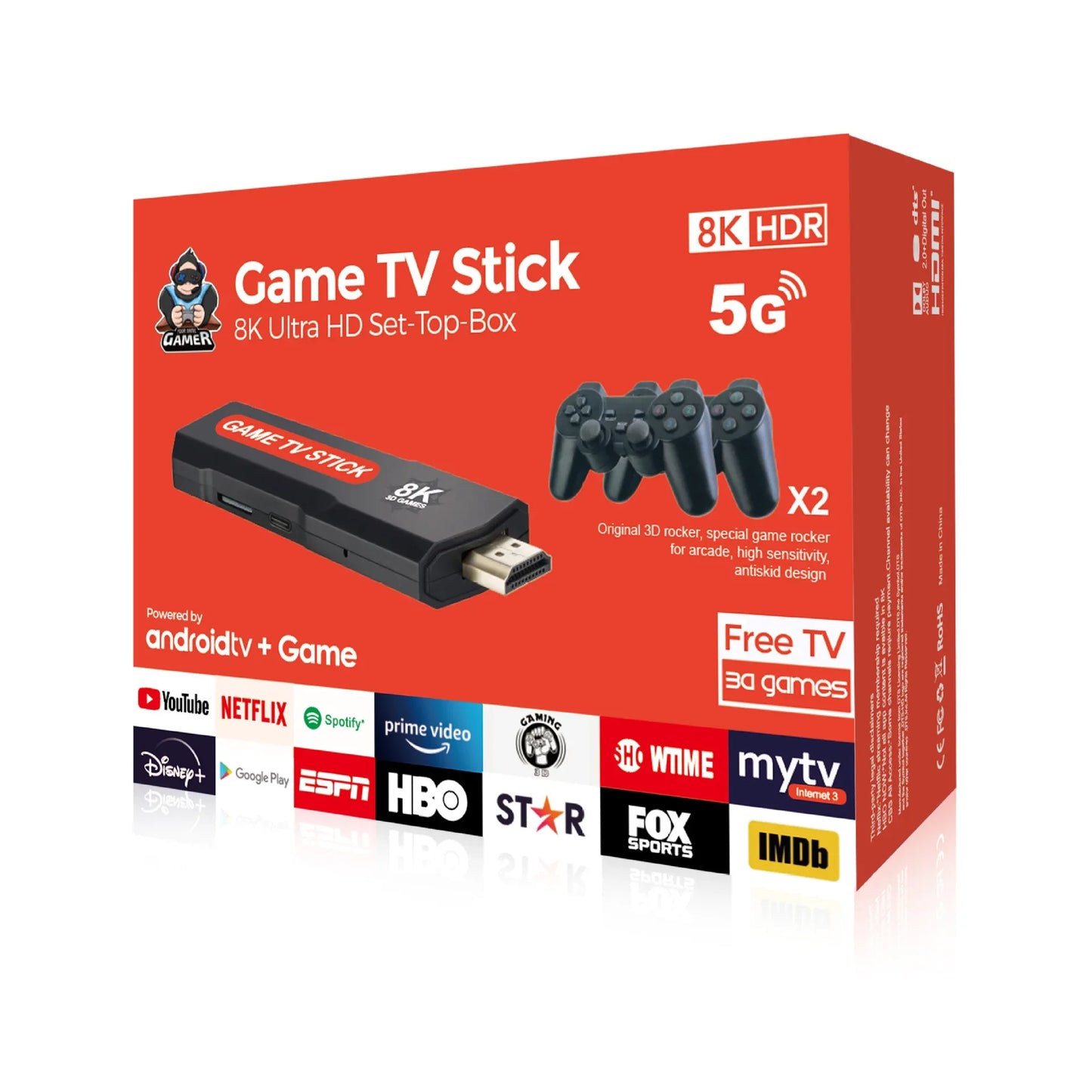 Multifunkcionalna konzola i Smart TV uređaj: Game Stick i Android TV (bez daljinskog)