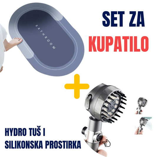 Bath haven duo, hydro tuš i silikonska prostirka za kupatilo