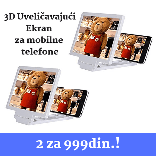 AKCIJA: 3D Uveličavajući Ekran za mobilne telefone - 2 za 999din!