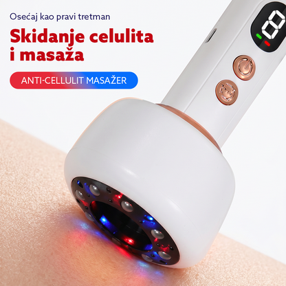 Električni anti-celulit vakum masažer sa crvenim i plavim svetlom