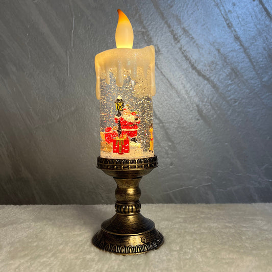 Interaktivna novogodišnja sveća deda mraz, velika, 33 cm