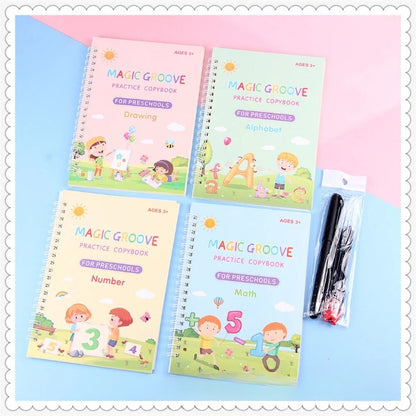 Magične vežbanke, Set od 4 magičnih vežbanki za decu