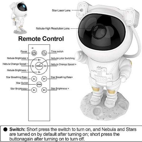 Noćno LED svetlo - projektor Astronaut