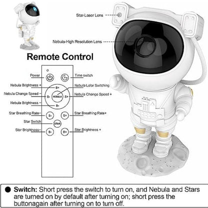 Noćno LED svetlo - projektor Astronaut