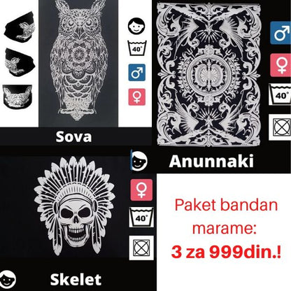 Paket bandan marame: 3 za 999din.!