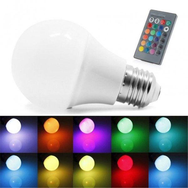 RGB LED sijalica sa daljinskim upravljačem - 8w