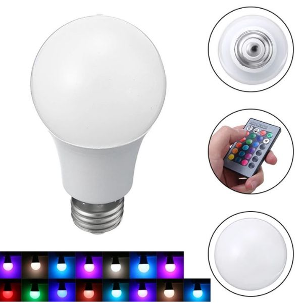 RGB LED sijalica sa daljinskim upravljačem - 8w