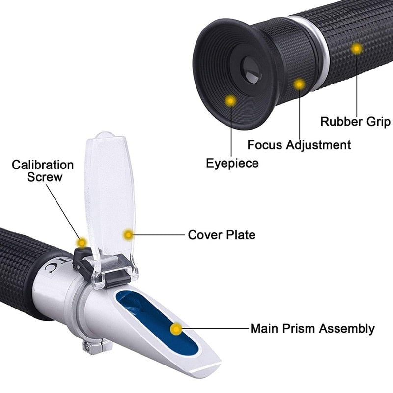 Refraktometar za alkohol ATC 0-80% brix