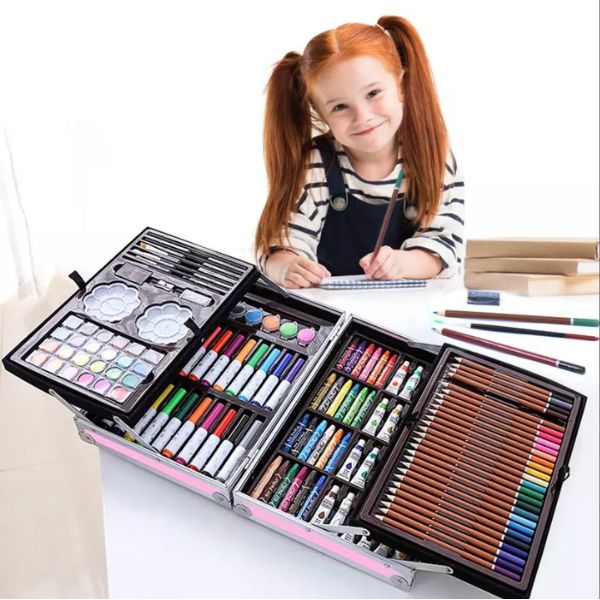 Set za dečiju kreativnost i crtanje - 145 delova