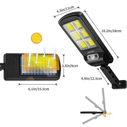 Solarni Zidni Reflektor Lampa W756-6 sa PIR Senzorom