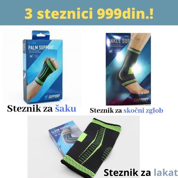 Steznici 3 za 999din.! - za lakat, šaku i skočni zglob