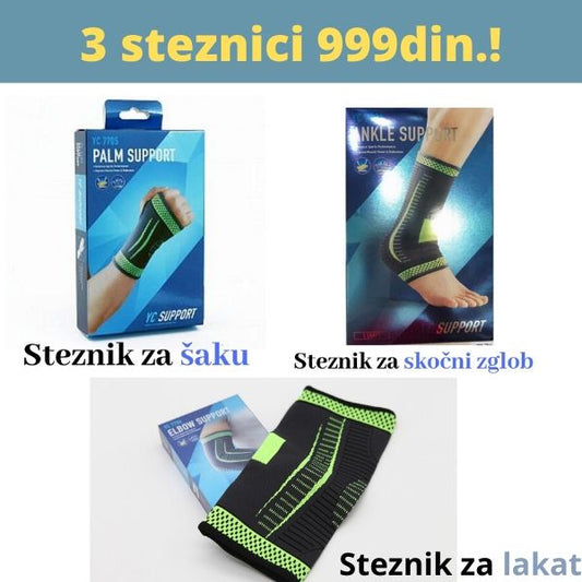 Steznici 3 za 999din.! - za lakat, šaku i skočni zglob