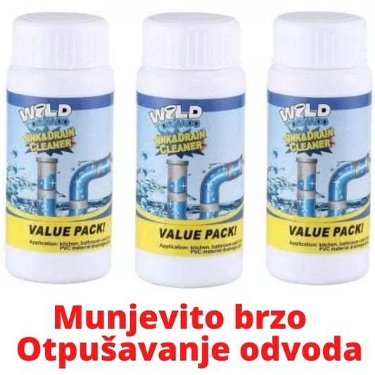 Wild Tornado (3x110gr) – Prašak za čišćenje začepljenih odvoda