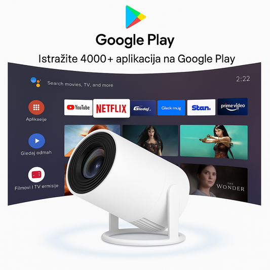 Optivio prenosivi smart projektor za kućni bioskop
